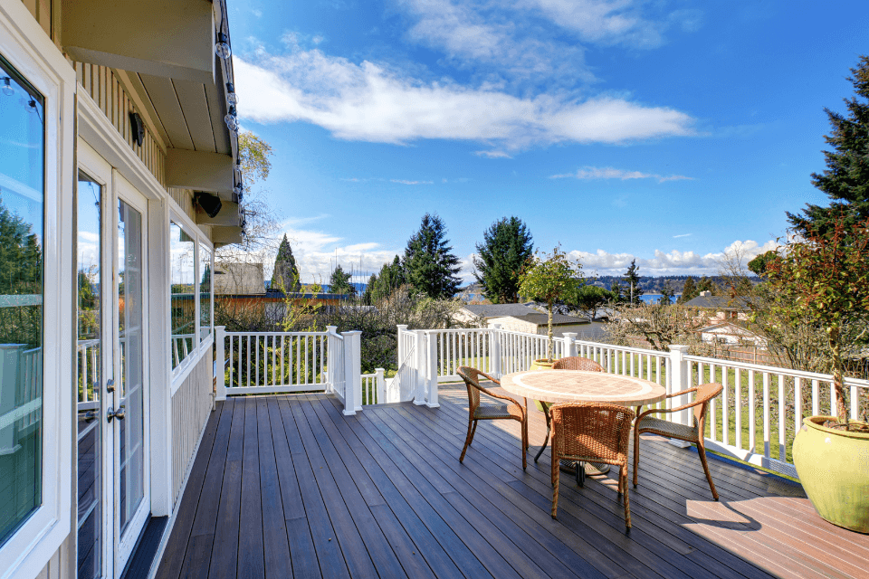 composite deck cost in boyne city michigan dining chairs and table custom built