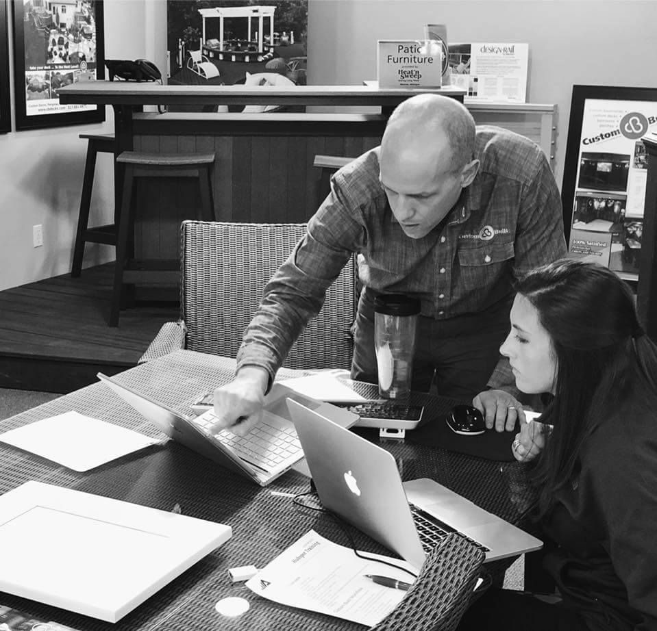 Custom Built team having a meeting