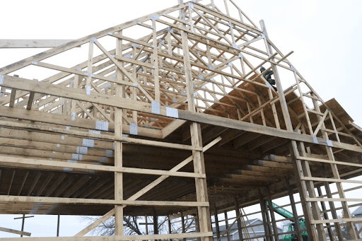 Framing of home construction